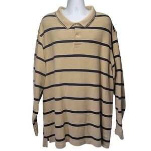 Daniel Cremieux Classics Mens 4XT Tall Long Sleeve‎ Striped Polo Shirt 
HG6 622